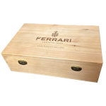Caja Madera Ferrari 2 Botellas